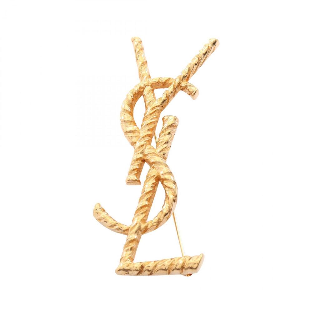 YVES SAINT LAURENT Gold Brooch